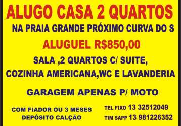 Alugo casa 2 quartos, ribeirópolis, praia grande