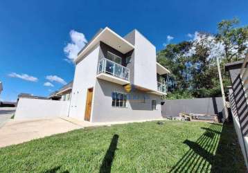 Sobrado com 3 dormitórios à venda, 93 m² por r$ 392.900,00 - parque do embu - colombo/pr