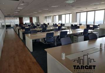 Conjunto comercial/sala mobiliado para alugar, 750m² - pinheiros