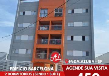 Edifício barcelona - apartamento com 93 metros -  2 dormitórios (sendo 1 suíte) - indaiatuba - sp!