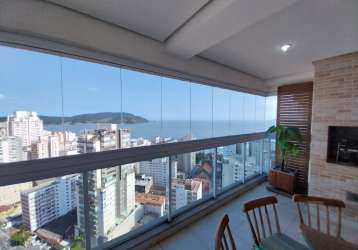 Apartamento 3 dormitórios, escritório, 194 m² , varanda gourmet, vista mar no embaré!