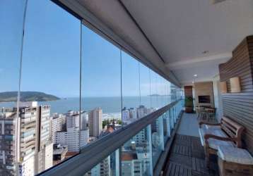 Apartamento 3 dormitórios, escritório, 194 m² , varanda gourmet, vista mar no embaré!