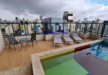 Apartamento 64m², 01 dormitório, 01 banheiro e 01 vaga na garagem.  condomínio com portaria 24hrs, piscina, salão de festa, academia e business lounge