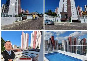 Apartamento com 2 quartos à venda na rua açucena, 34, nova parnamirim, parnamirim, 66 m2 por r$ 280.000