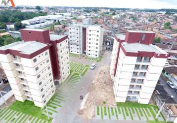 Apartamento à venda no ed bosque solares, bairro coqueiro: 2 quartos, 1 suíte, 2 salas, 2 banheiros, 1 vaga, 48m²!