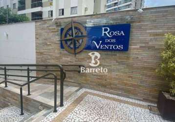 Apartamento com 3 dormitórios à venda, 81 m² por r$ 680.000 - residencial rosa dos ventos - gleba palhano - londrina/pr