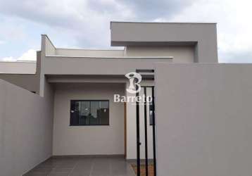 Casa com 2 dormitórios à venda, 65 m² por r$ 320.000 - jardim gleba esperança- londrina/pr