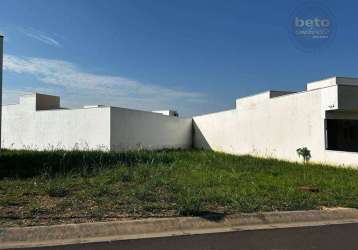 Terreno à venda, 271 m² por r$ 280.000,00 - condomínio village moutonnée - salto/sp