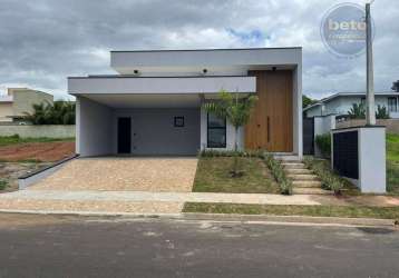 Casa nova térrea para venda no condomínio reserva saint paul!