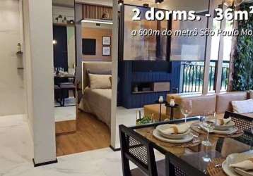 Apartamento com 38m² 1 ou 2 dormitórios | 550 metros da estação são paulo morumbi e vila sônia