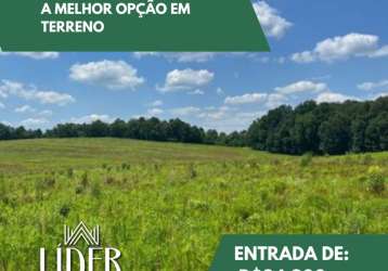 A melhor opção em terreno! acesso asfaltado e ótima localização! agende hoje uma visita!