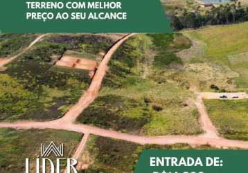 Oportunidade de adquirir seu terreno com preço imperdível! saiba mais!