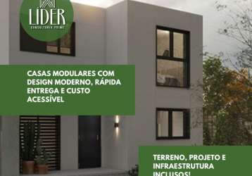 Casas modulares com design moderno, rápida entrega e custo acessível! clique e descubra as vantagens!