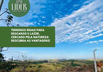 Terrenos ideiais para quem busca descanso e lazer cercado pela natureza! venha conhecer!