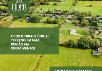 Oportunidade única! terrenos em região em crescimento! ideal para construir ou investir! venha conhecer e descubra as vantagens!