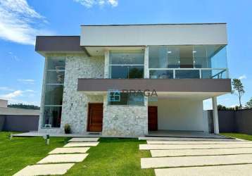 Casa com 5 dormitórios, 580 m² - venda por r$ 2.300.000,00 ou aluguel por r$ 16.850,00/mês - recanto santa barbara - jambeiro/sp