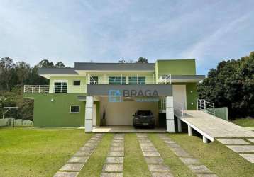 Casa com 3 dormitórios, 500 m² - venda por r$ 2.500.000 ou aluguel por r$ 10.000/mês - recanto santa barbara - jambeiro/sp