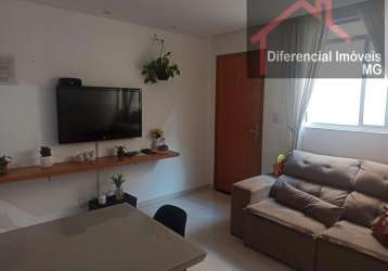 Apartamento para venda em esmeraldas, serra verde, 2 dormitórios, 1 banheiro, 1 vaga