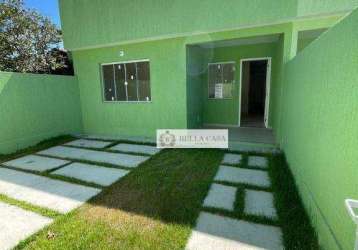 Casa com 2 dormitórios à venda, 64 m² por r$ 180.000,00 - fazendinha - araruama/rj