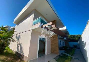 Casa com 3 dormitórios à venda, 70 m² por r$ 420.000 - cajueiro - cabo frio/rj