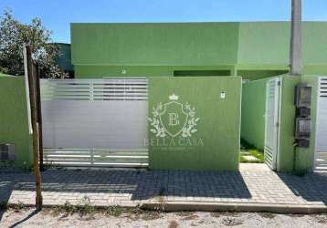 Casa com 2 dormitórios à venda, 64 m² por r$ 180.000,00 - fazendinha - araruama/rj