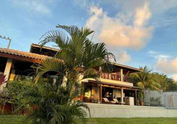 Casa de luxo à venda com linda vista  para a lagoa guaraíras