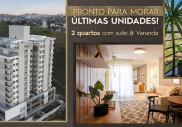 Apartamento com 2 quartos à venda na rua josé romão guedes, granbery, juiz de fora, 52 m2 por r$ 269.000