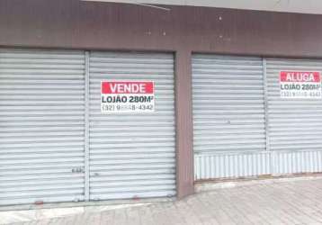 Ponto comercial à venda na avenida dos andradas, morro da glória, juiz de fora, 280 m2 por r$ 1.100.000