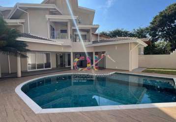 Casa com 3 dormitórios à venda, 363 m² por r$ 3.980.000,00 - condomínio reserva colonial - valinhos/sp