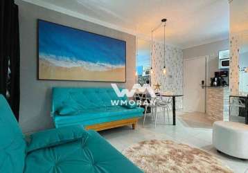 Apartamento com 1 dormitório à venda, 43 m² por r$ 990.000,00 - riviera módulo 6 - bertioga/sp