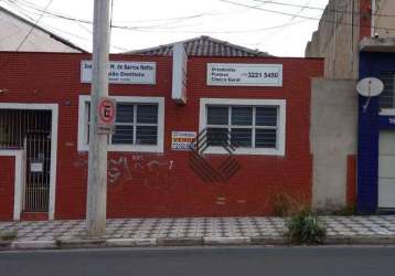 Oportunidade !! casa comercial - avenida general carneiro em frente ao tauste com 6 salas à venda, ac 124/ at 250 m²  - sorocaba/sp.