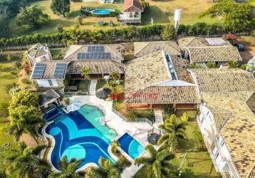 Casa de campo dos sonhos com 07 suítes à venda, 5000 m² por r$ 5.980.000 - recanto das flores - indaiatuba/sp