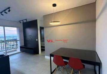 Apartamento com 2 dormitórios para alugar, 59 m² por r$ 3.937,00/mês - condomínio edifício life - indaiatuba/sp