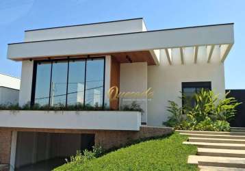 Casa térrea nova, à venda, 4 suítes, planejados, piscina, condomínio helvetia park, indaiatuba.