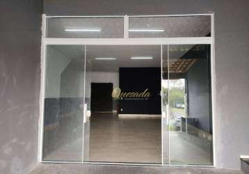 Salão comercial à venda, 100 metros, moradia de 3 quartos - bairro jardim sabiás