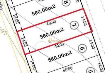 Terreno residencial, à venda, 560 m², plano, no condomínio santa maria, indaiatuba.