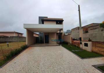 Casa com 3 dormitórios, 150 m² - venda por r$ 1.100.000,00 ou aluguel por r$ 6.050,00/mês - residencial terras da estância - ala do bosque - paulínia/sp