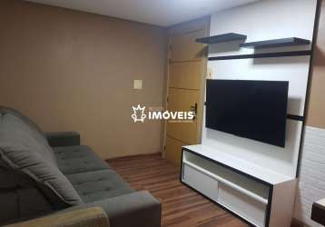 Rei dos imóveis vende apartamento semimobiliado com 02 dormitórios no bairro san