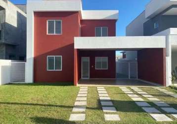 Casa alphaville camaçari com 3|4, 02g e 203m²