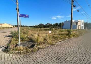 Terreno de esquina no loteamento terra vista em vera cruz