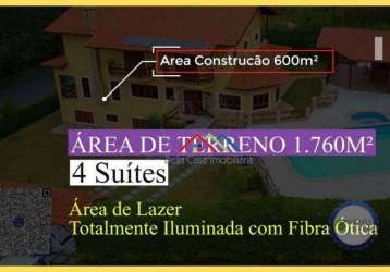 Casa com 4 suítes à venda, 600 m² por r$ 2.500.000 - condomínio jardim das palmeiras - bragança paulista/sp