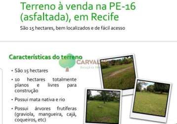 Chácara / sítio à venda na estrada da mumbeca, 3600, guabiraba, recife por r$ 15.000.000