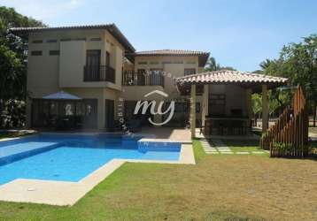 Costa do sauipe| casa duplex com 415m²| mobiliada| 4 suites| 5 vagas