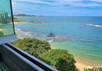 Residência à beira-mar: apartamento 2 quartos c/ suíte, dependência e vista panorâmica do mar