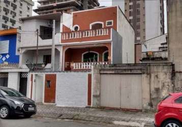 Casa comercial com 1 sala para alugar na rua maranhão, pompéia, santos, 255 m2 por r$ 4.500