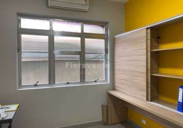 Sala comercial com 2 salas à venda na rua vasconcelos tavares, centro, santos, 46 m2 por r$ 75.000