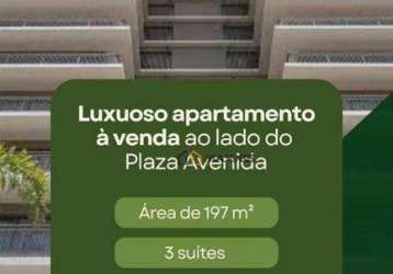 Apartamento alto padrão com 3 dormitórios à venda, 197 m² por r$ 1.600.000 - jardim walkíria - são josé do rio preto/sp - holt place - plaza avenida