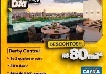 Apartamento no derby centro 2 qts c/suite