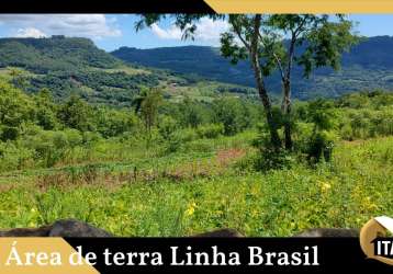 Área de terra linha brasil