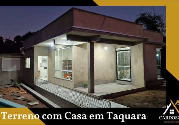 Terreno com casa em taquara